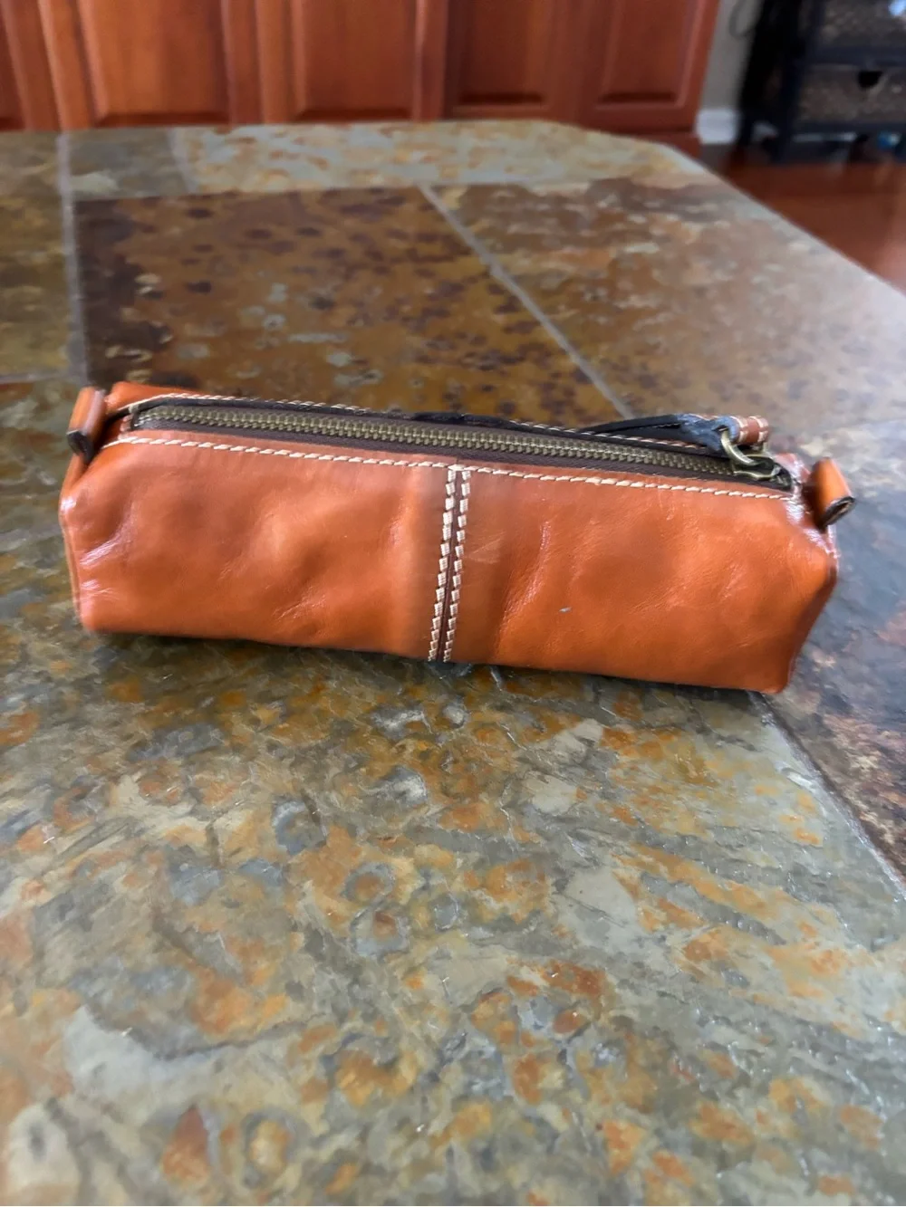Patricia Nash Leather Oblong Wristlet